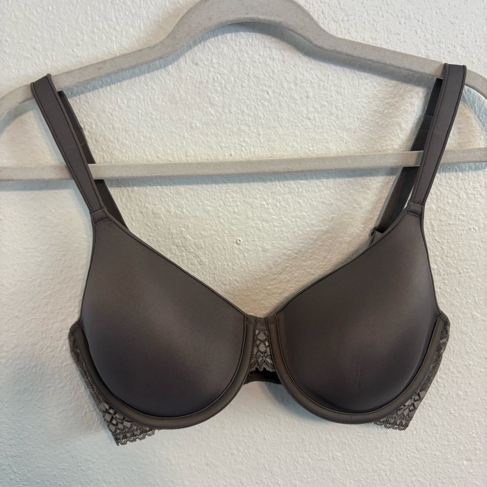 Maidenform one fab fit spacer foam bra sz 34D colors latte/gray underwire
